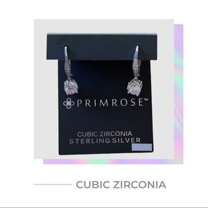 Primrose Sterling Silver Cubic Zirconia Earrings